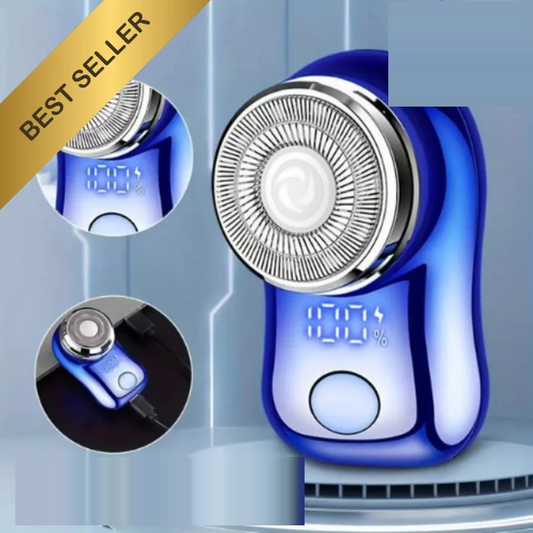 Mini Afeitadora Eléctrica de Viaje Batería Digital Recargable por USB Idea de Regalo para Hombre