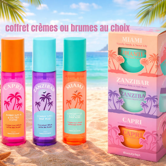 Kit de 3 mini Crèmes pour le corps The Beauty Dept. imitation Sol de Janeiro