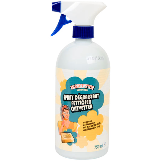 Mariette Authentique - Spray dégraissant au savon de Marseille 750ml