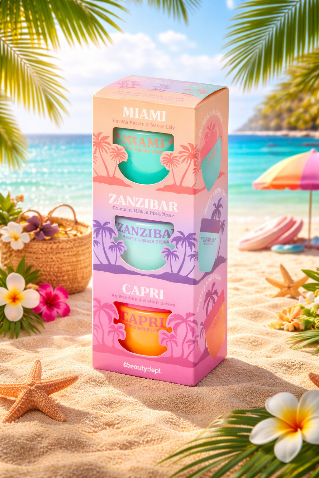Kit de 3 mini Crèmes pour le corps The Beauty Dept. imitation Sol de Janeiro
