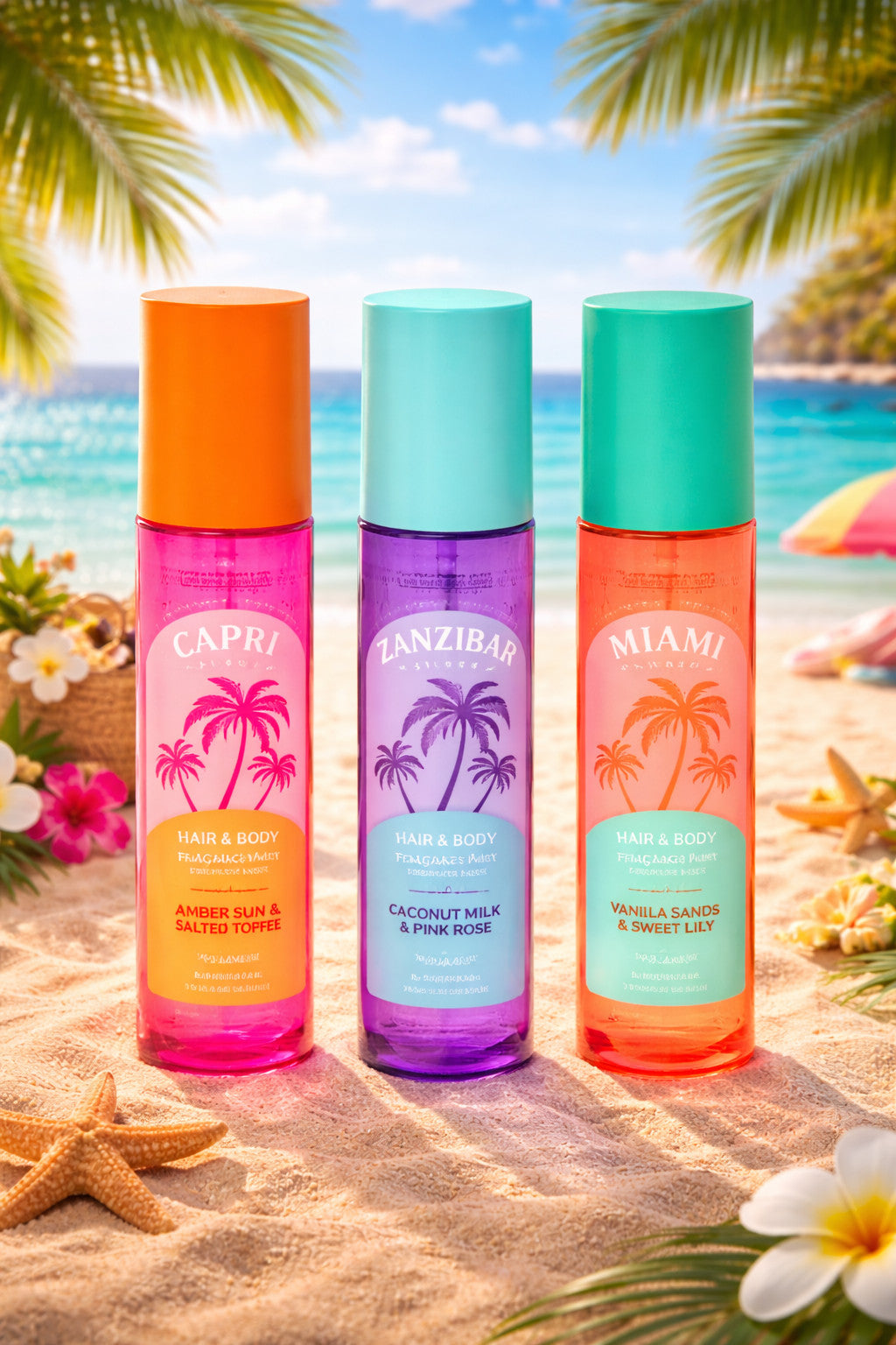 Brume MIAMI pour le corps & cheveux The Beauty Dept. imitation Sol de Janeiro