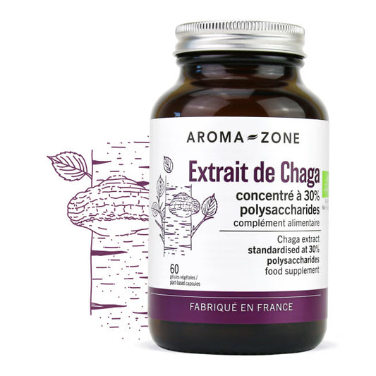 Aroma Zone Extrait de Chaga Complément alimentaire énergie immunité digestion