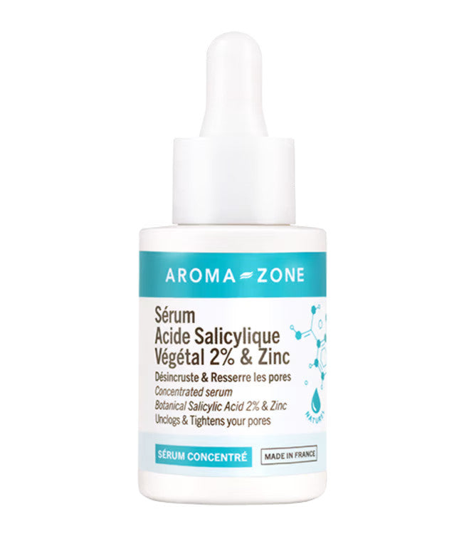 Aroma zone Sérum concentré Acide Salicylique 2% & Zinc- réduit les pores - 30ML