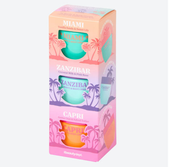 Kit de 3 mini Crèmes pour le corps The Beauty Dept. imitation Sol de Janeiro