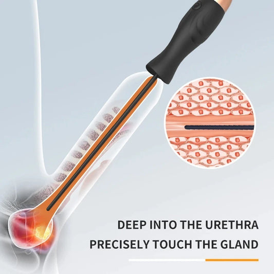 Tige À Urètre Plug silicone vibrant Jouet Urétral Sceptre Intime Fétich Sextoy