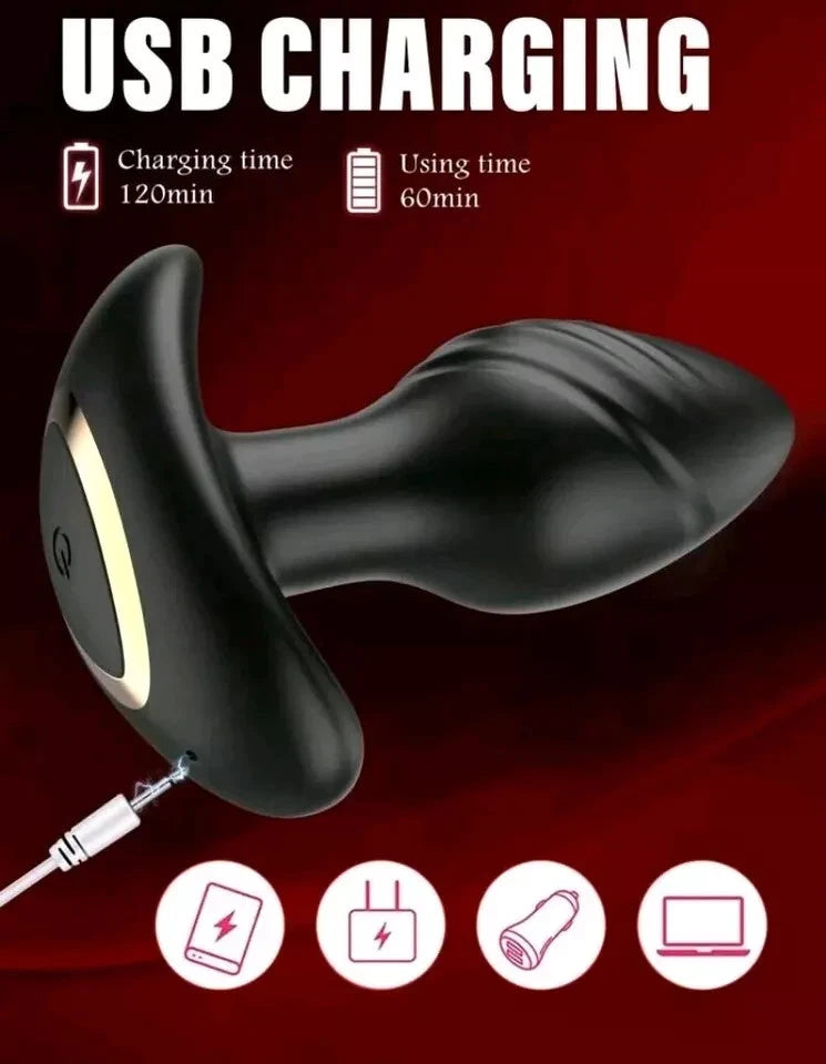 Sextoy Vibrateur Plug Anal Vibrant Connecté Butt Dildo Vibromasseur pour Homme et Femme