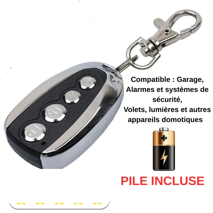 Télécommande Universelle 433.92 MHz Garage Clonage Auto Portail Copieuse Copie