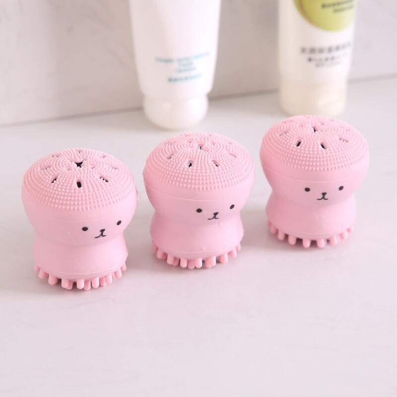 Brosse Nettoyante pour le Visage Rose Jellyfish Méduse - Mes Petits Moments