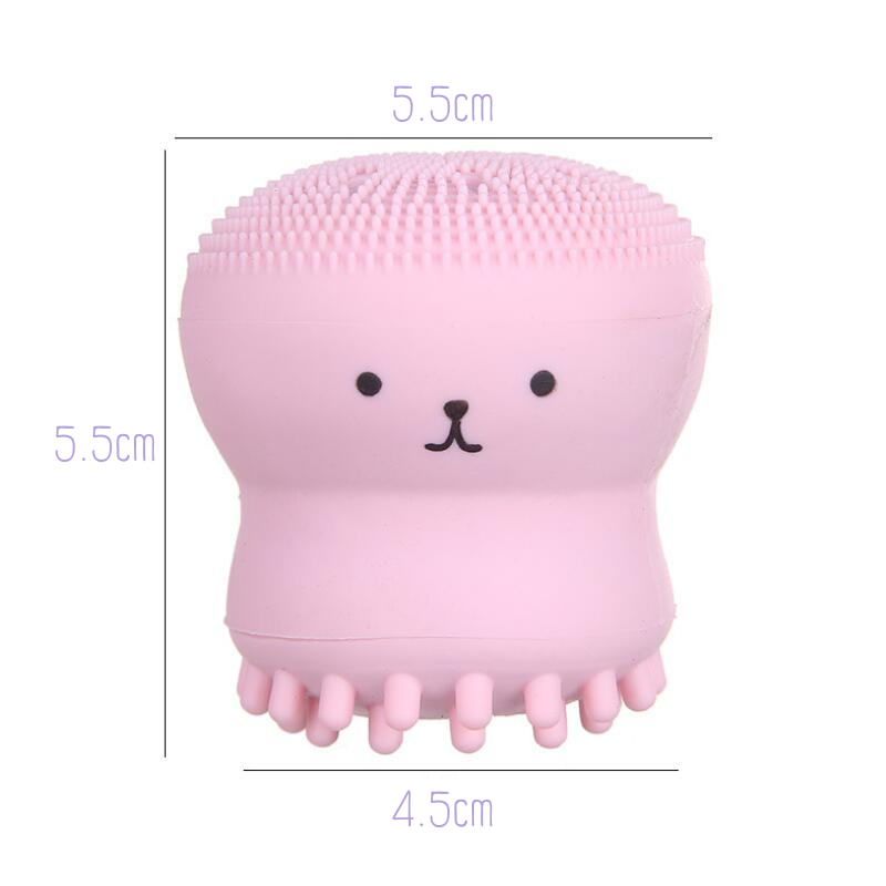 Brosse Nettoyante pour le Visage Rose Jellyfish Méduse - Mes Petits Moments