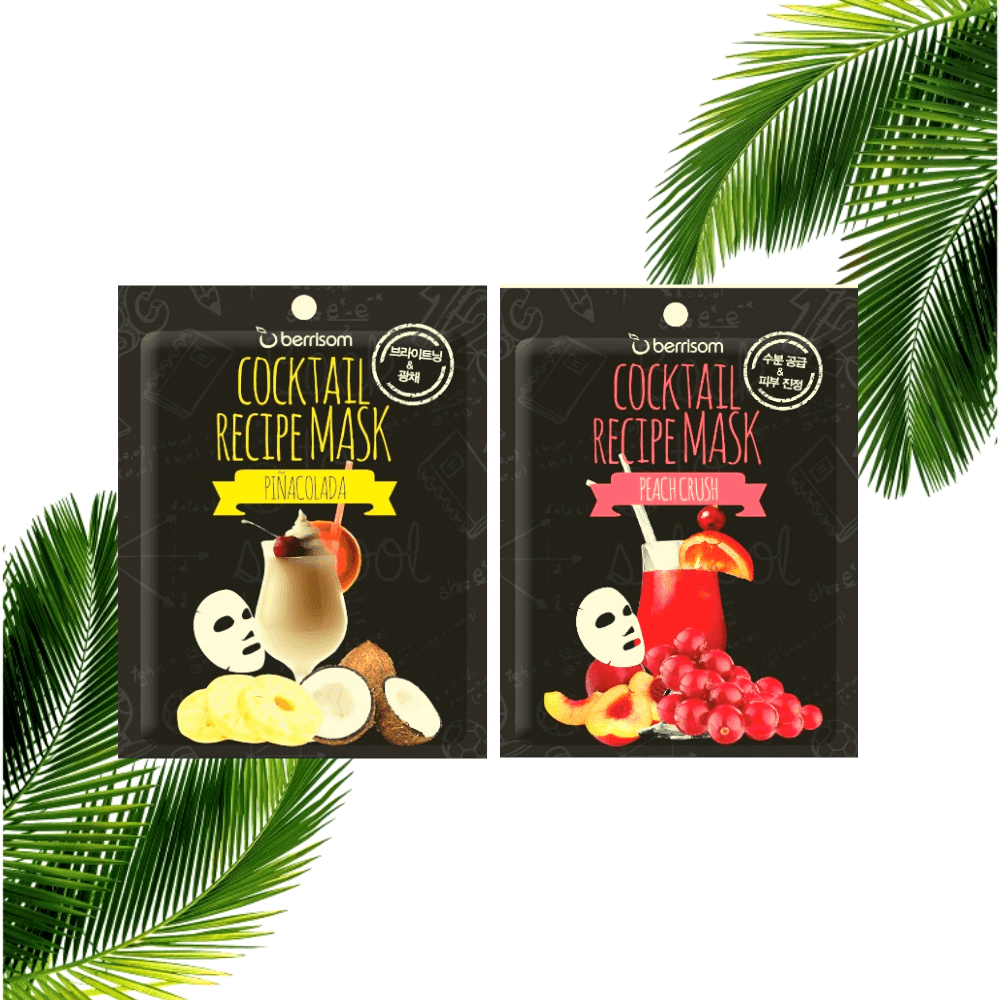 Cocktail Mask Collection visage peach crush ou pina colada